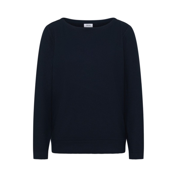 Cecil Damen langarm Shirt mit vertikaler Struktur