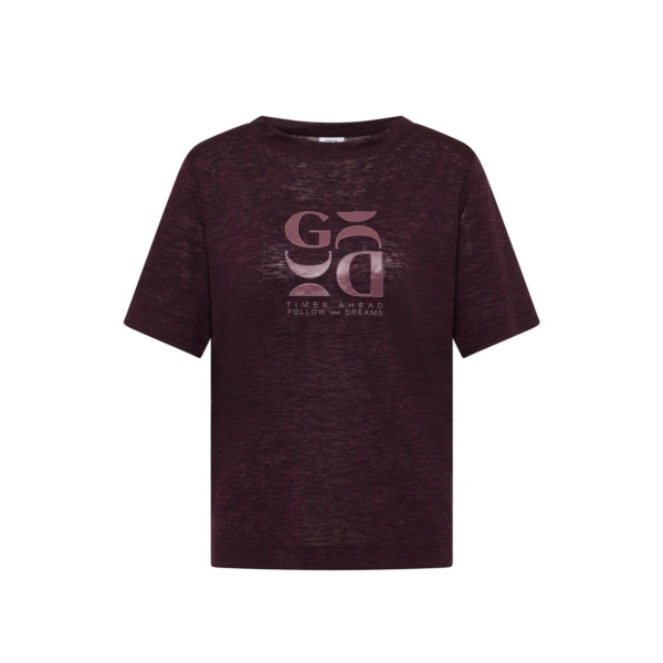 Cecil Damen T-Shirt in Leinen-Optik mit Print