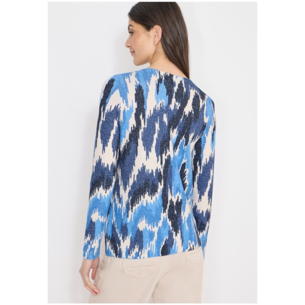 Cecil Damen Shirt gemustert V-Neck