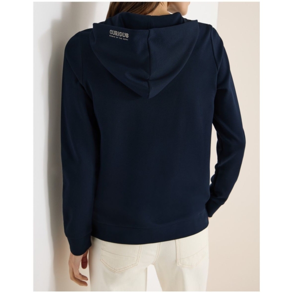 Cecil Damen Hoodie Shirt mit Wording-Print