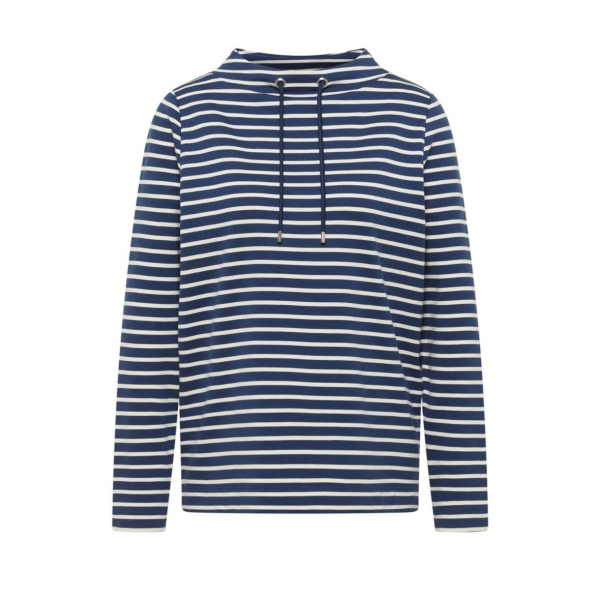 Cecil Damen Shirt Streifenmuster Funnel Neck