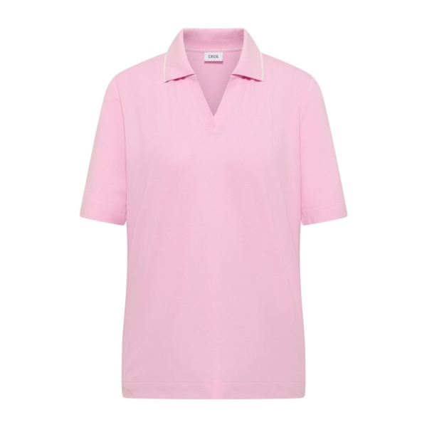 Cecil Damen kurzarm Poloshirt aus Piqué Ware