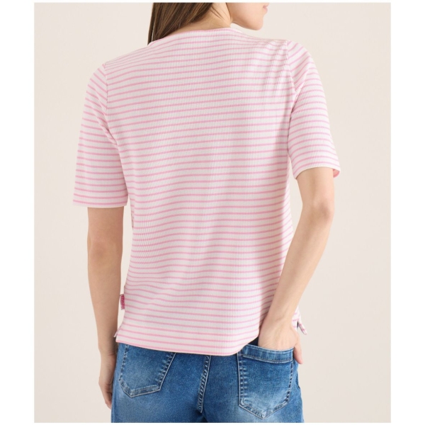 Cecil Damen kurzarm T-Shirt in Waffelstruktur