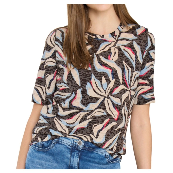 Cecil Damen kurzarm Shirt Florales Muster
