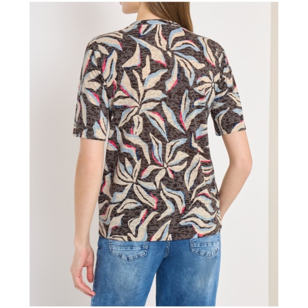 Cecil Damen kurzarm Shirt Florales Muster