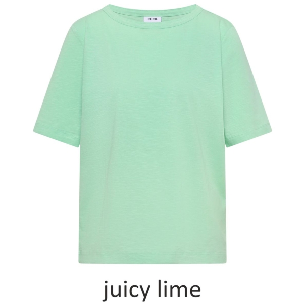 Cecil Damen kurzarm T-Shirt Uni