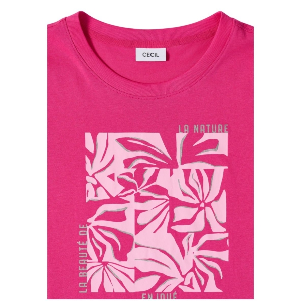 Cecil Damen kurzarm T-Shirt mit Frontprint