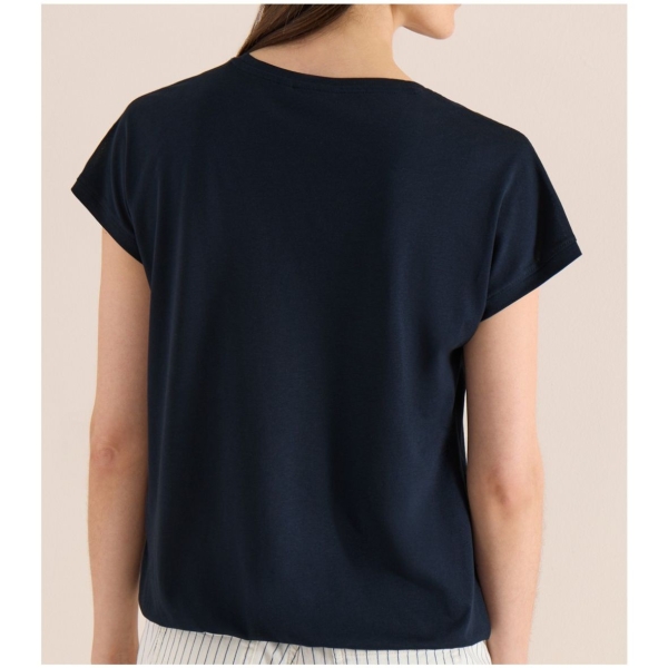Cecil Damen kurzarm T-Shirt mit Spitzendetails