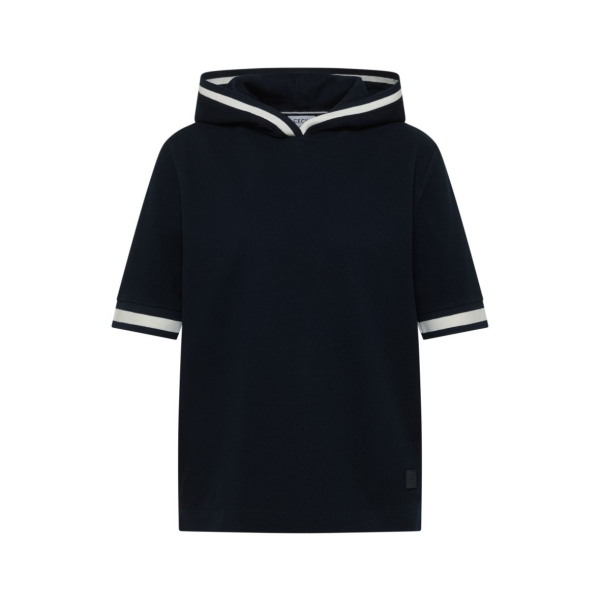 Cecil Damen kurzarm Shirt mit Rippdetails