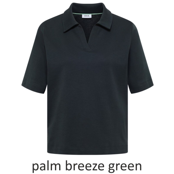 Cecil Damen kurzarm Poloshirt sportiv
