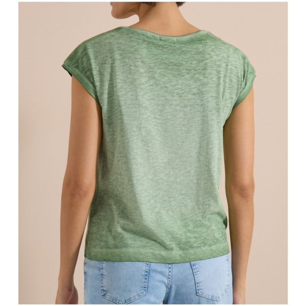 Cecil Damen kurzarm Shirt Garment Dye Look