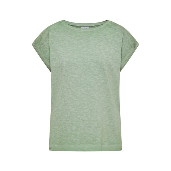 Cecil Damen kurzarm Shirt Garment Dye Look