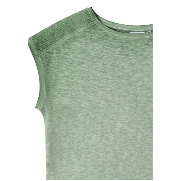 Cecil Damen kurzarm Shirt Garment Dye Look