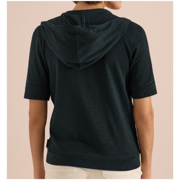 Cecil Damen kurzarm Sweatjacke mit Kapuze