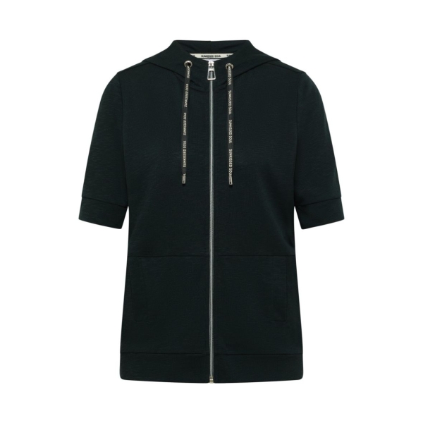Cecil Damen kurzarm Sweatjacke mit Kapuze