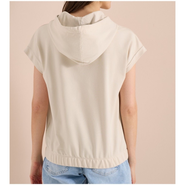 Cecil Damen kurzarm Sweatshirt mit Kapuze