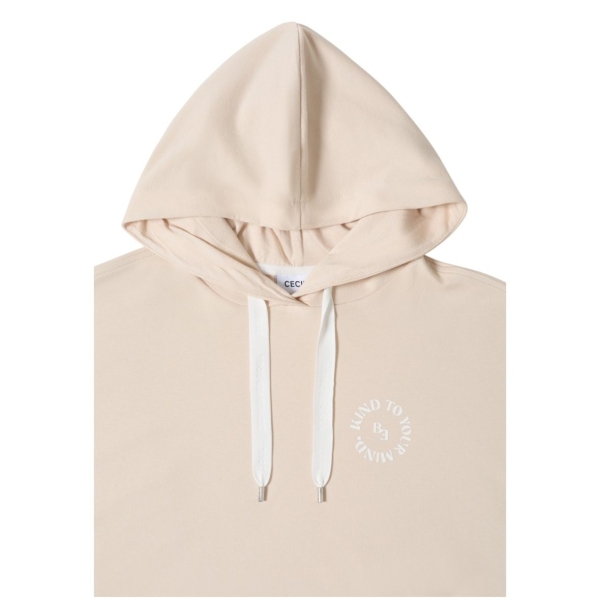 Cecil Damen kurzarm Sweatshirt mit Kapuze