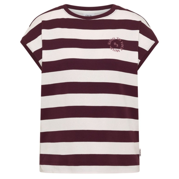 Cecil Damen kurzarm T-Shirt mit Streifen