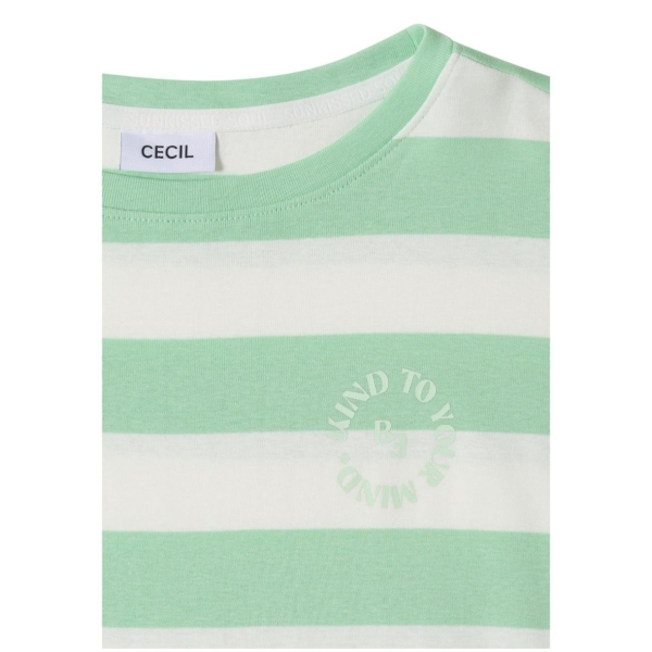 Cecil Damen kurzarm T-Shirt mit Streifen