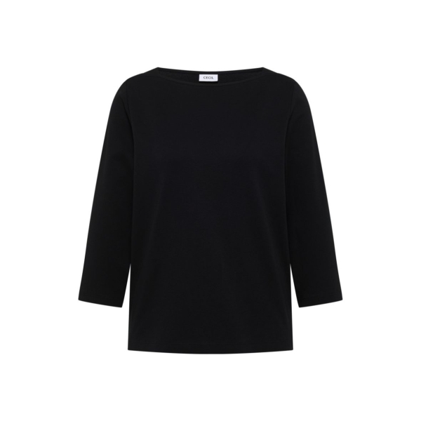 Cecil Damen 3/4 Arm Jerseyshirt Basic U-Boot-Ausschnitt
