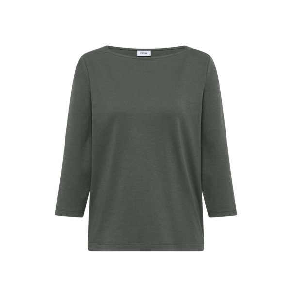Cecil Damen 3/4 Arm Jerseyshirt Basic U-Boot-Ausschnitt