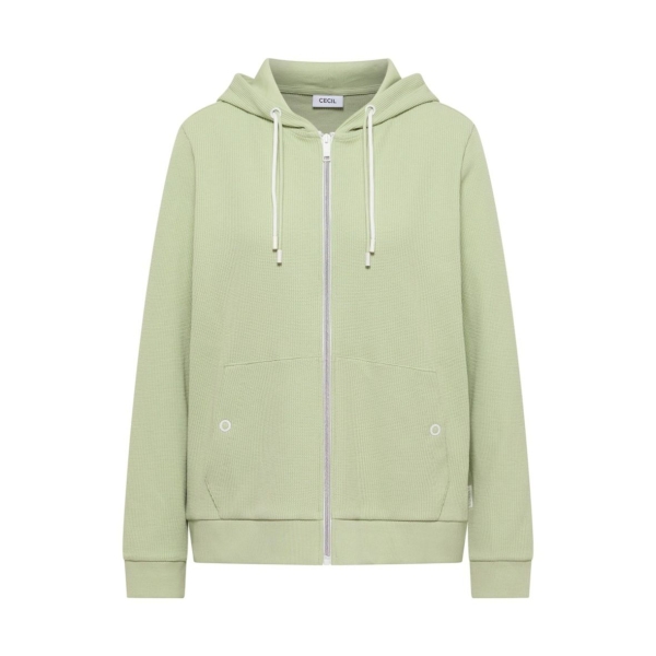 Cecil Damen langarm Strukturjacke mit Kapuze