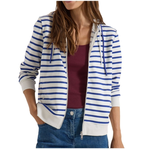 Cecil Damen langarm Strukturjacke mit Kapuze