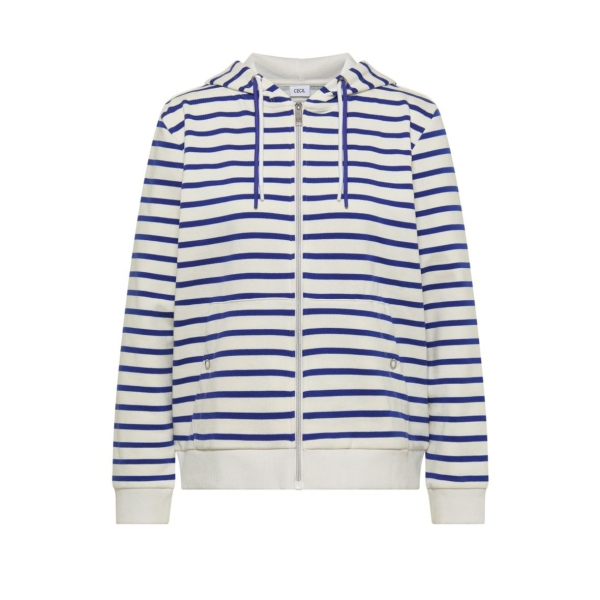 Cecil Damen langarm Strukturjacke mit Kapuze