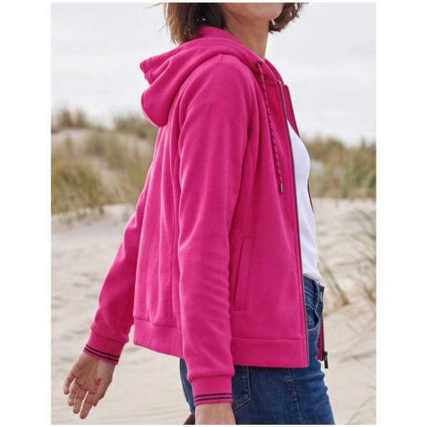 Cecil Damen langarm Fleece Jacke mit Kapuze