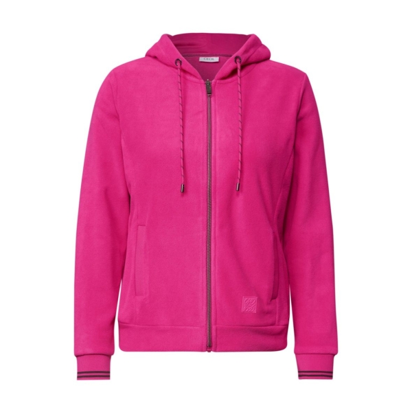 Cecil Damen langarm Fleece Jacke mit Kapuze