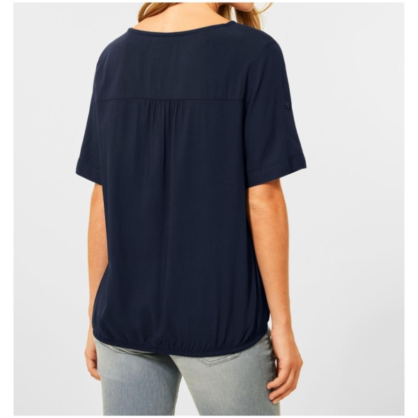 Cecil Damen Bluse Uni Gummizug
