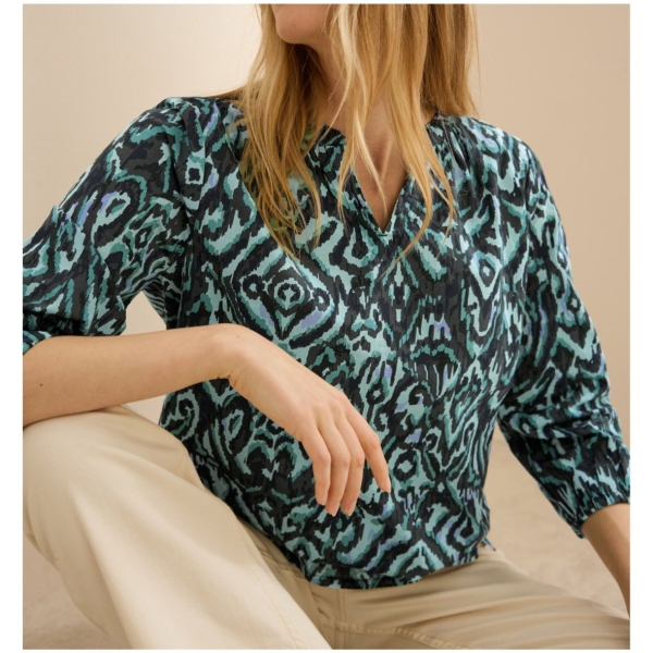 Cecil Damen 3/4 Arm Bluse bedruckt