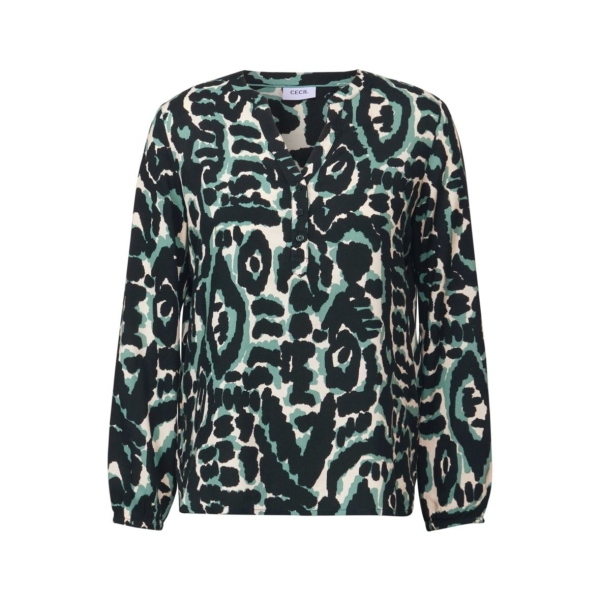 Cecil Damen langarm Tunika Split Neck