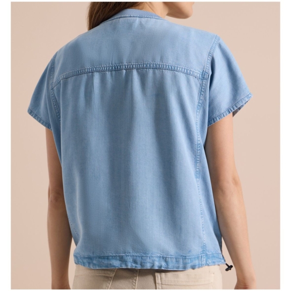 Cecil Damen Bluse in Jeansoptik Blouson