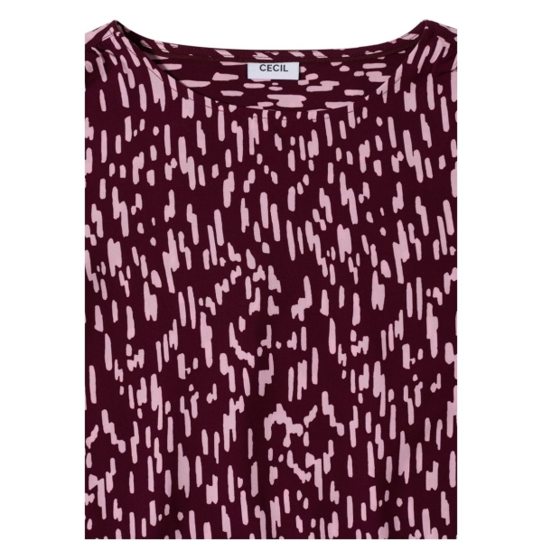 Cecil Damen langarm Bluse mit Rundhals und Print