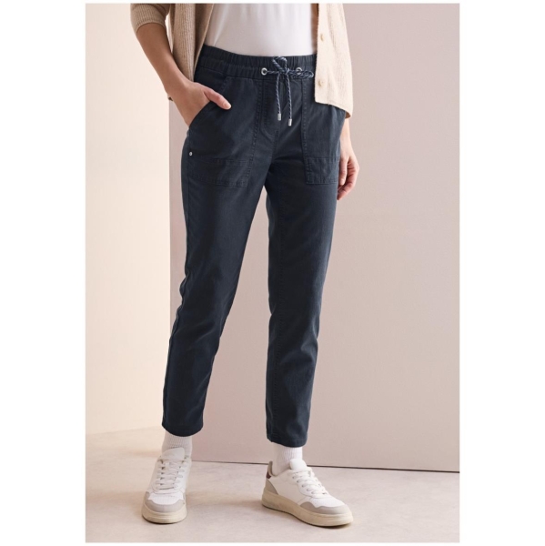Cecil Damen Hose Washed Look