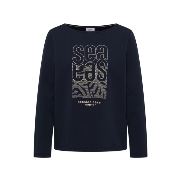 Cecil Damen langarm Shirt mit Stickerei