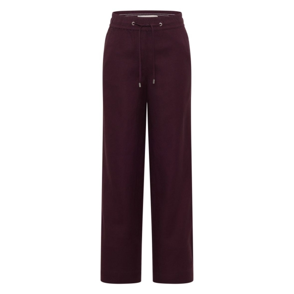 Cecil Damen Hose Neele Wide Leg Loose Fit Leinenmix