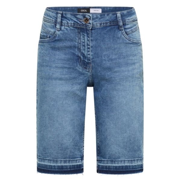 Cecil Damen Jeansshorts Neele Wide Leg Loose Fit