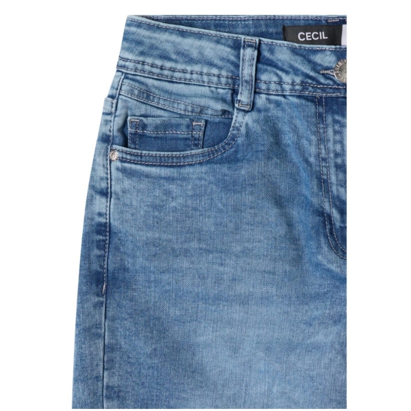 Cecil Damen Jeansshorts Neele Wide Leg Loose Fit