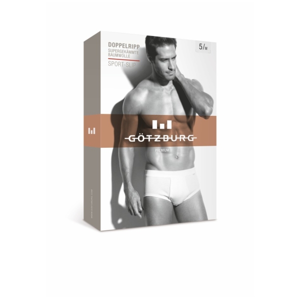 Götzburg Herren Unterhose Premium Doppelripp Slip