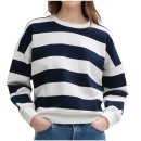 Tom Tailor Denim Damen Sweatshirt Loose Fit Crewneck