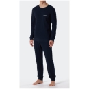 Schiesser Herren langer Schlafanzug Fine Interlock
