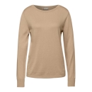 Street One Damen Pullover Basic U-Boot Kragen